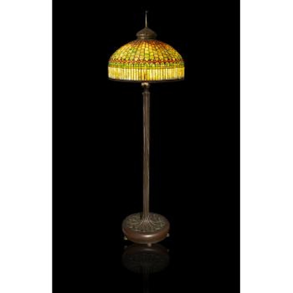 Curtain Border floor lamp by Tiffany Studios