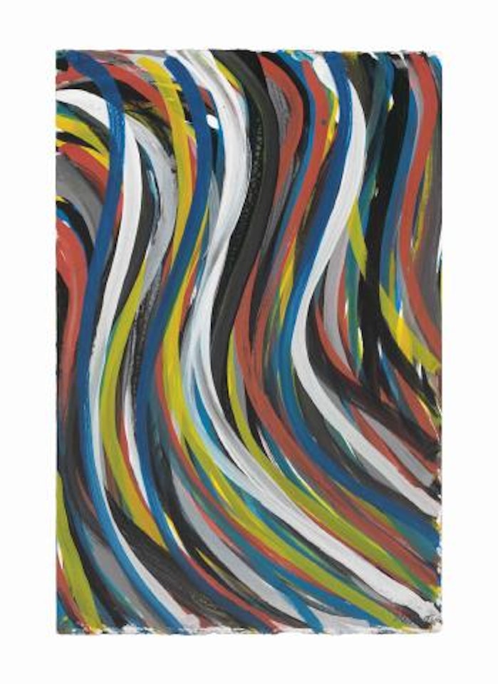 Wavy Brush Strokes by Sol LeWitt