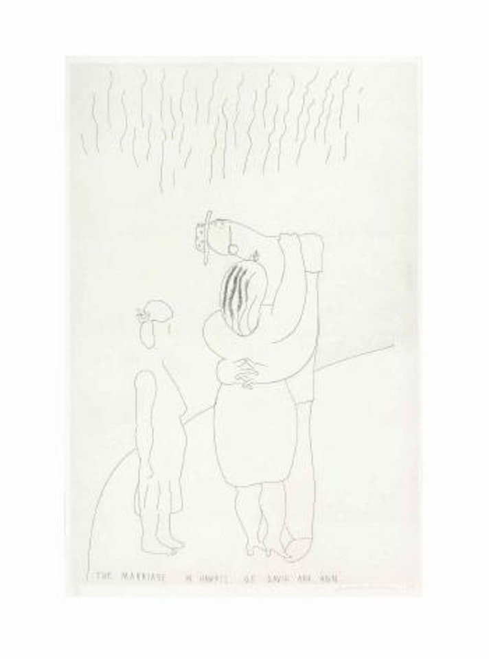 The Marriage in Hawaii of David and Ann by David Hockney
