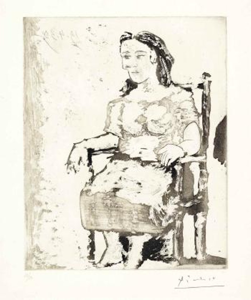 Femme au Fauteuil II: Dora Maar by Pablo Picasso