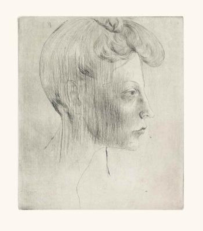 Tête de Femme, de Profil, from La Suite des Saltimbanques by Pablo Picasso