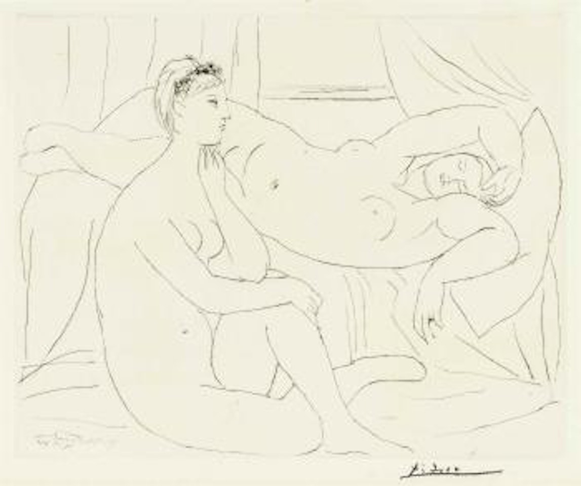 Femmes se reposant, from La Suite Vollard by Pablo Picasso