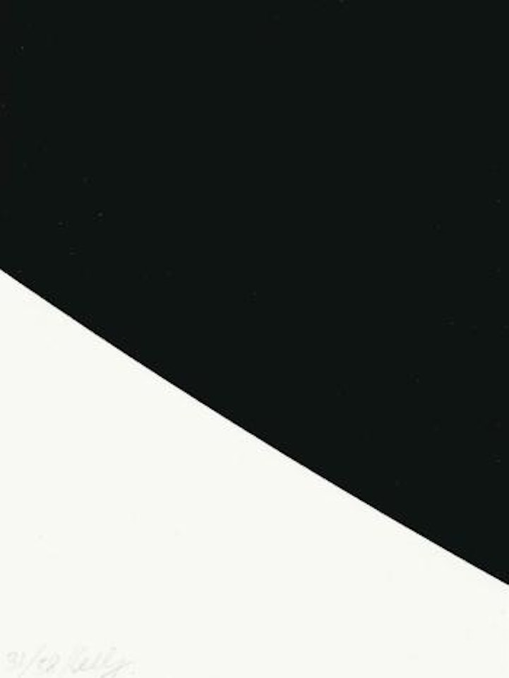 Blue Curve (Black State) by Ellsworth Kelly