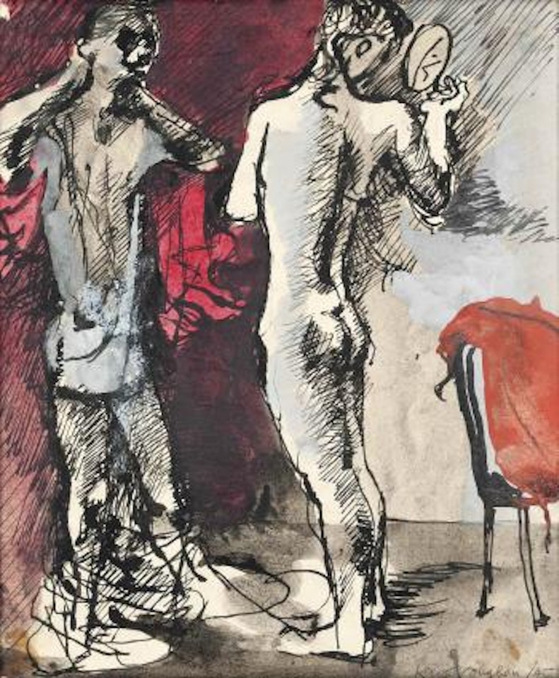Interior with Two Figures by Keith Vaughan