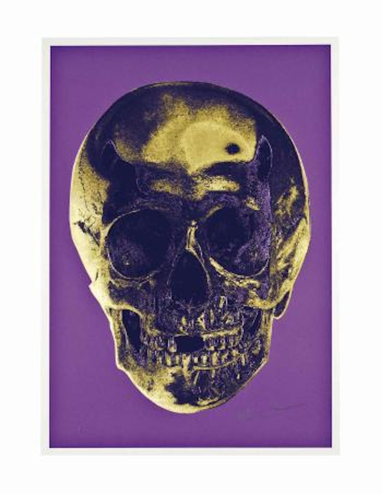 Till Death Do Us Part - Long Life Purple African Gold Purple Imperial Purple Skull by Damien Hirst