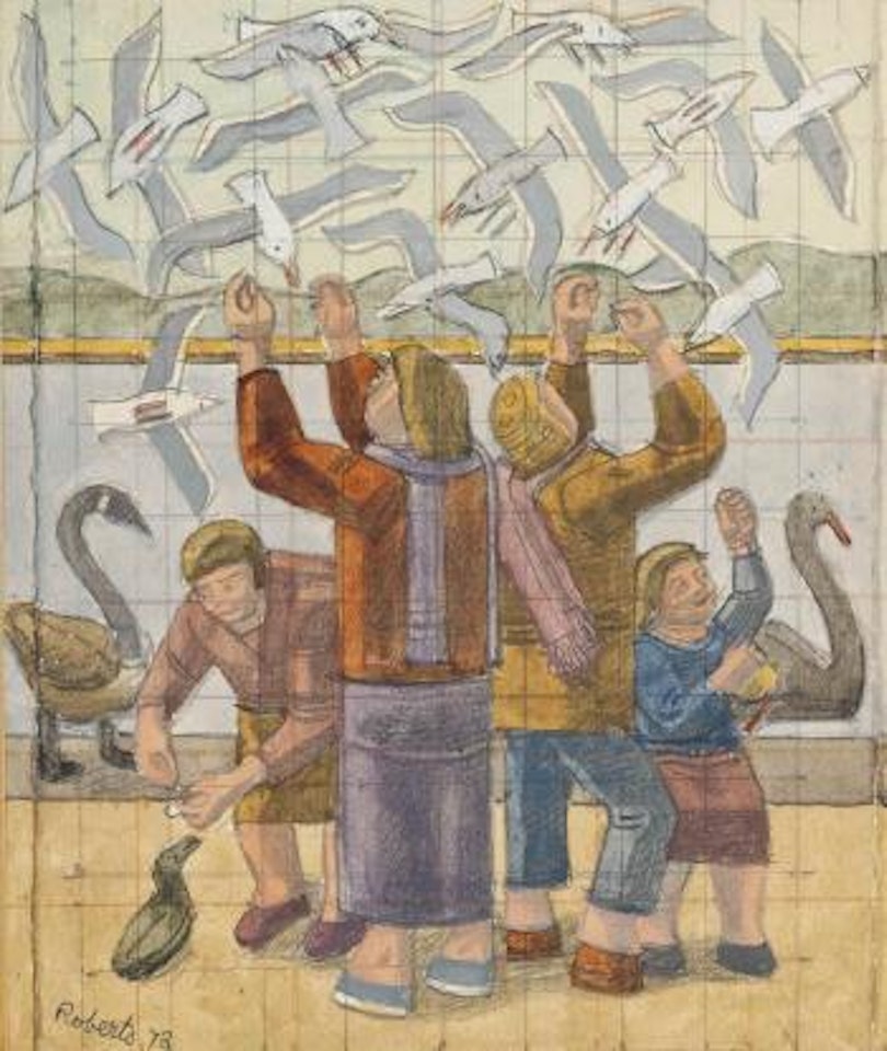 Feeding the Seagulls by William Roberts