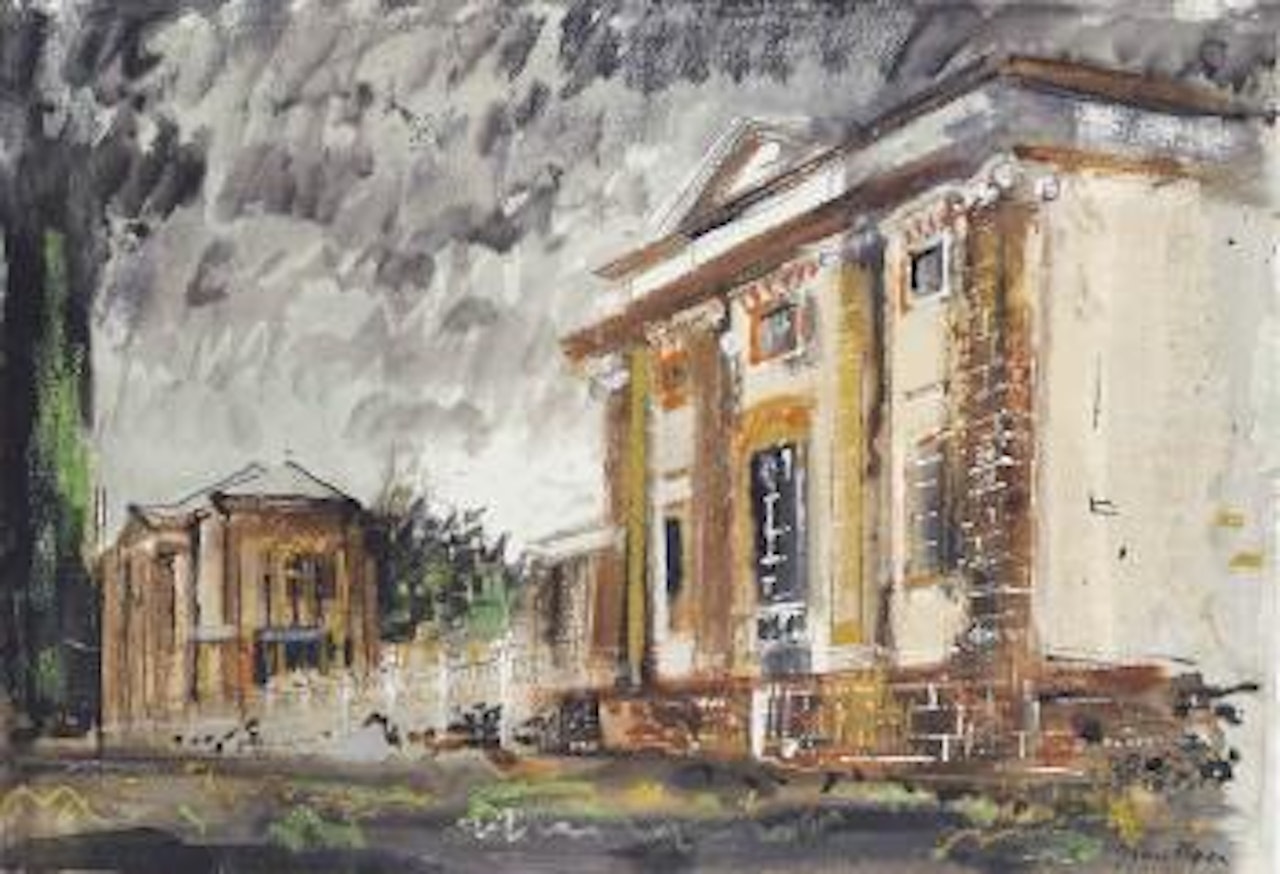 Inigo Jones Pavilions, Stoke Park, Stoke Bruern by John Piper