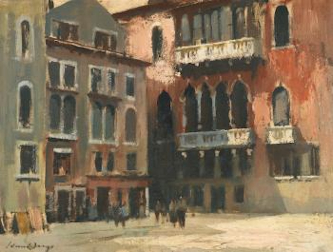 The Corner Shop, Venice by Edward Seago