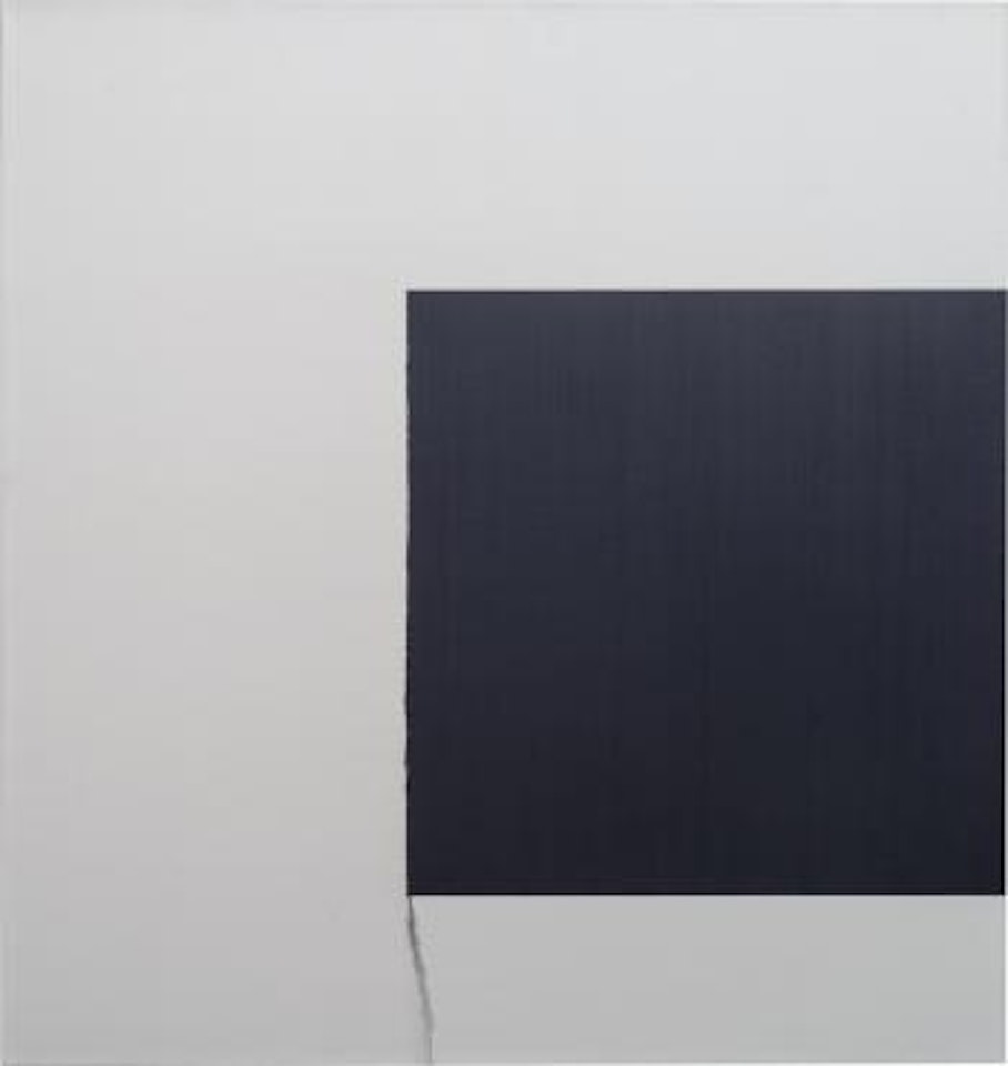 Exposed painting, Bluish Grey by Callum Innes