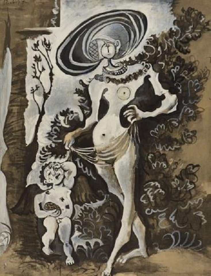 Venus et L'Amour, D'Apres Lucas Cranach L'Ancien by Pablo Picasso