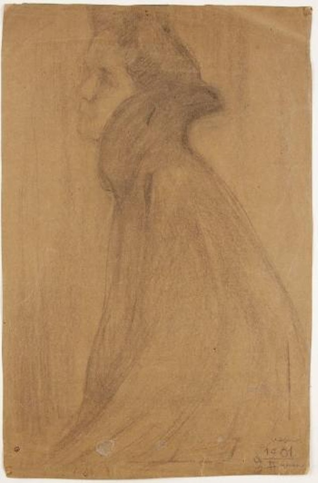 Portrait de sa femme Élisabeth Ossipovna née Volkenstein by Mstislav Valerianovich Dobuzhinsky