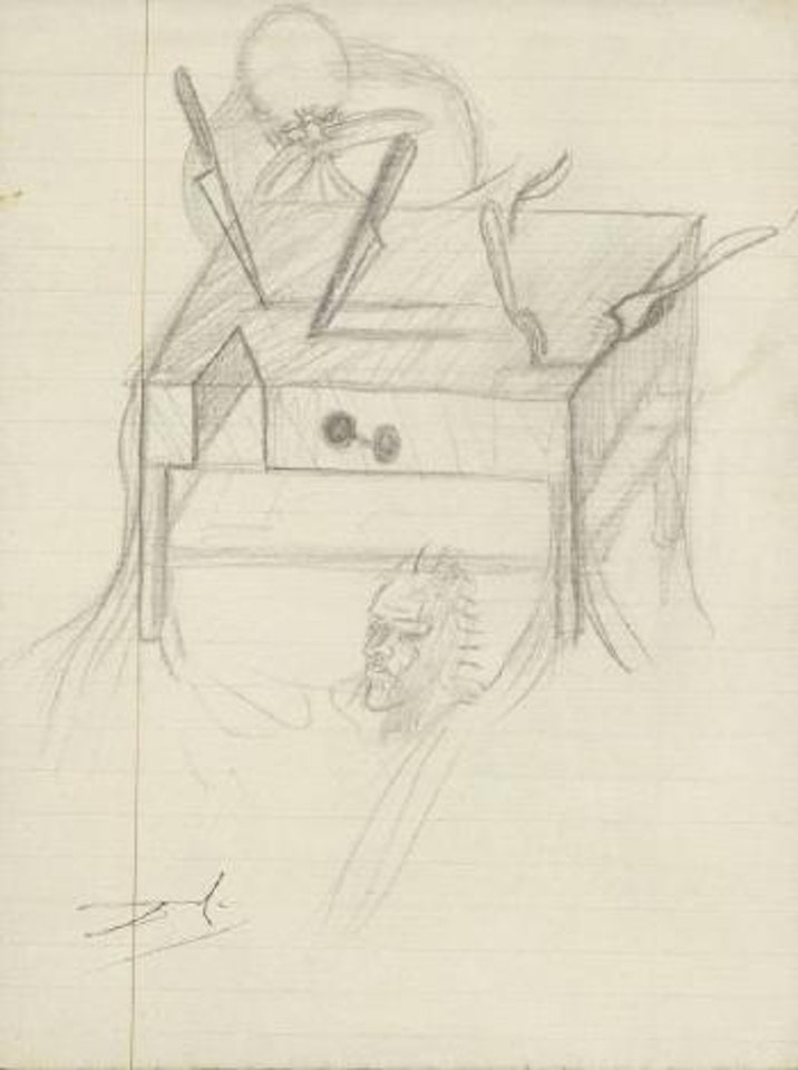 Etude pour Le Cannibalisme des Objets by Salvador Dali