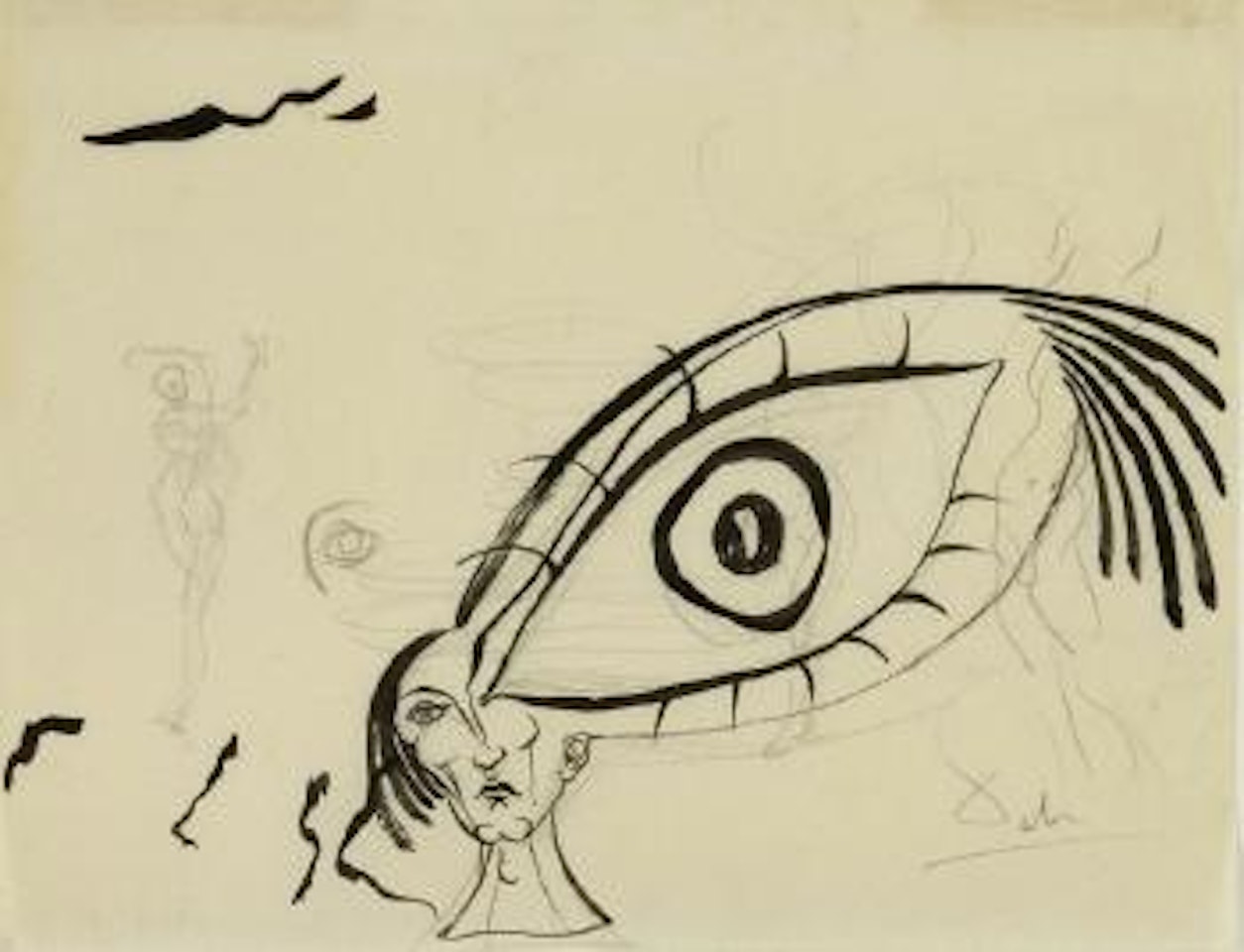 Etude de l'oeil by Salvador Dali