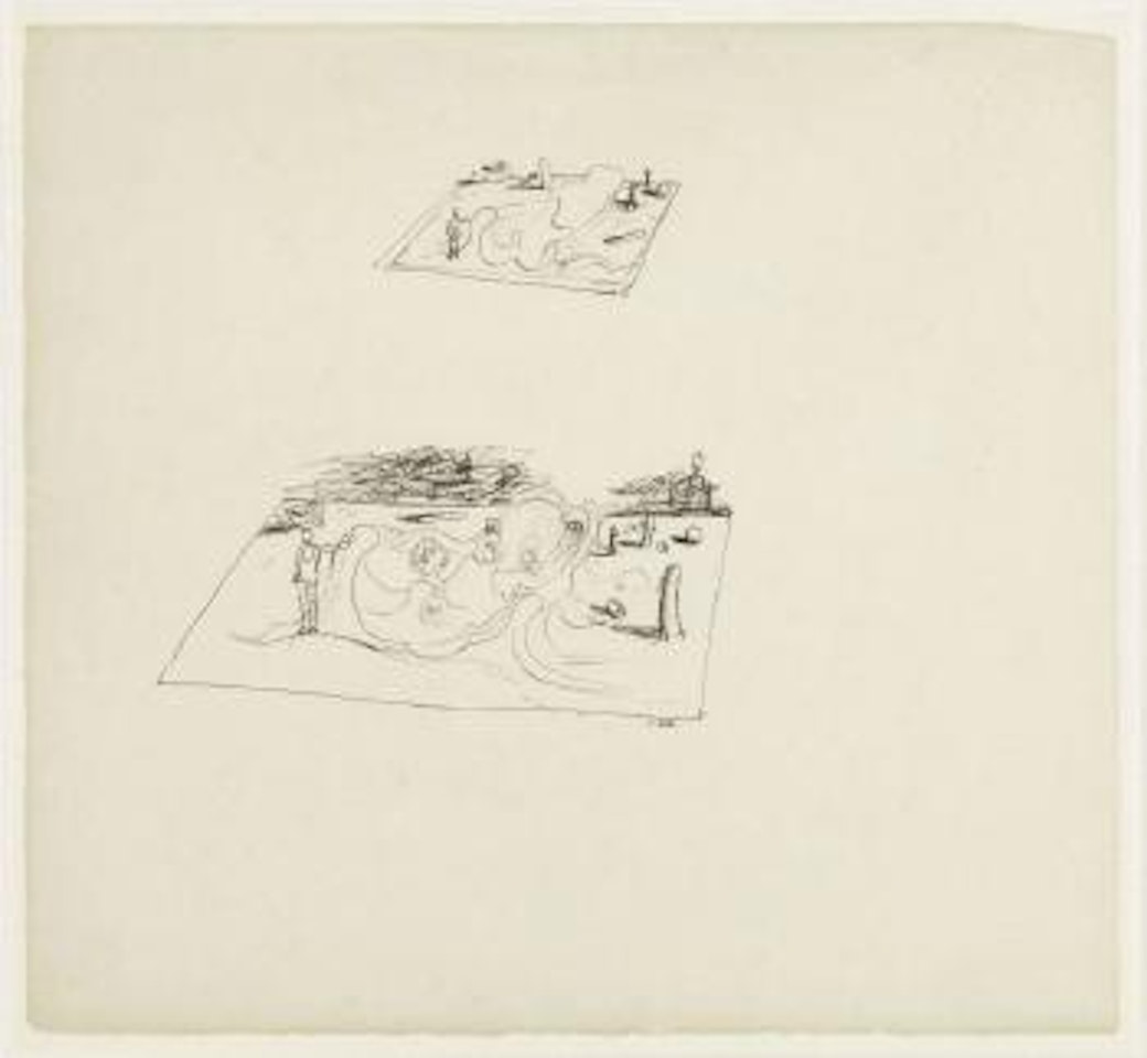 Projet de jardin surrealiste pour Le Victome de Noailles by Salvador Dali