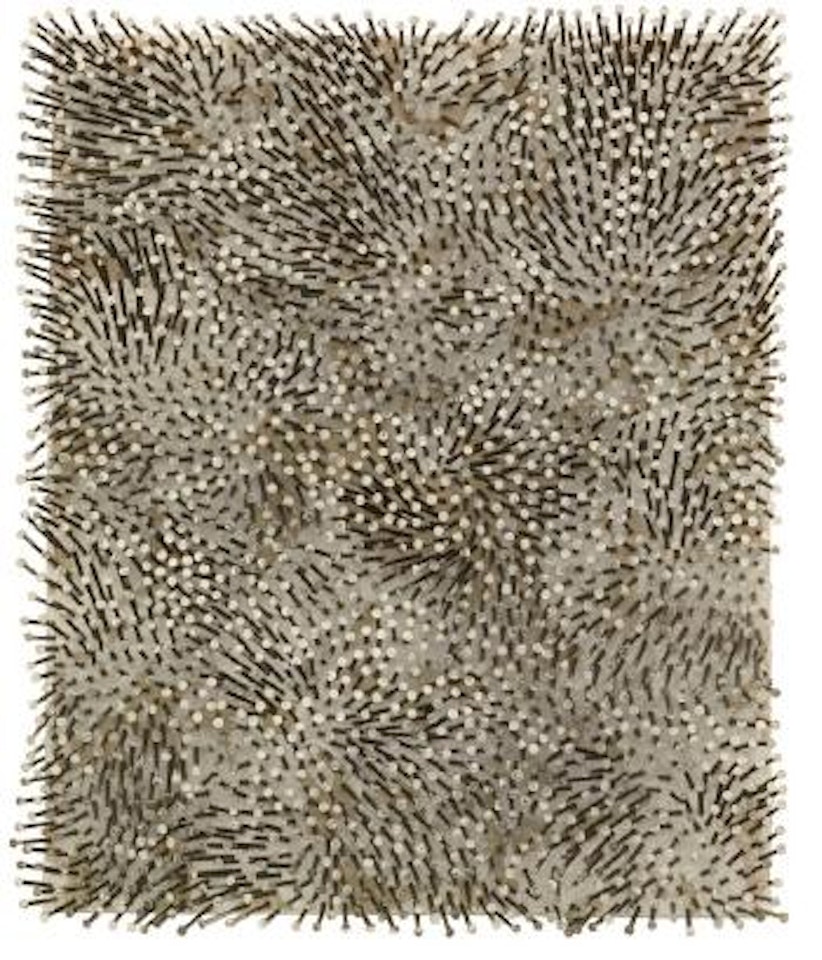 Weißes Feld (Weißer Wind) by Günther Uecker