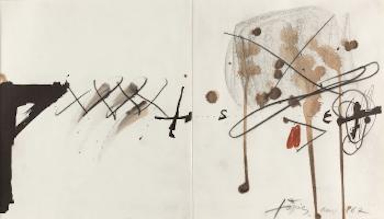 Ohne Titel by Antoni Tapies