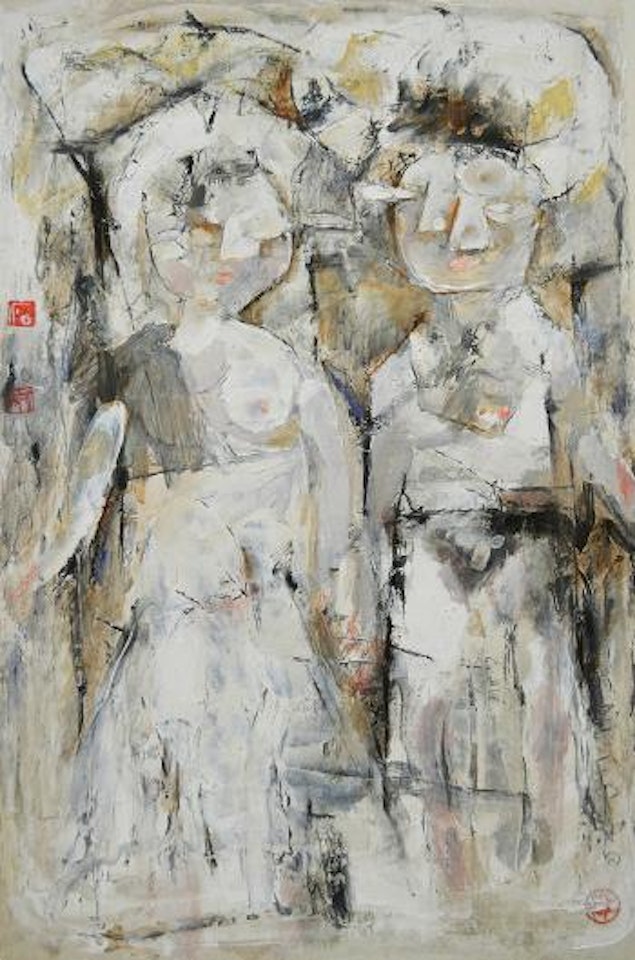 Two Figures by Shi Hu