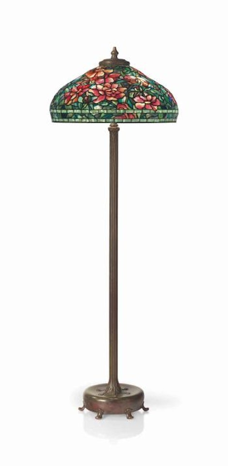 A 'Peony' Floor Lamp by Tiffany Studios