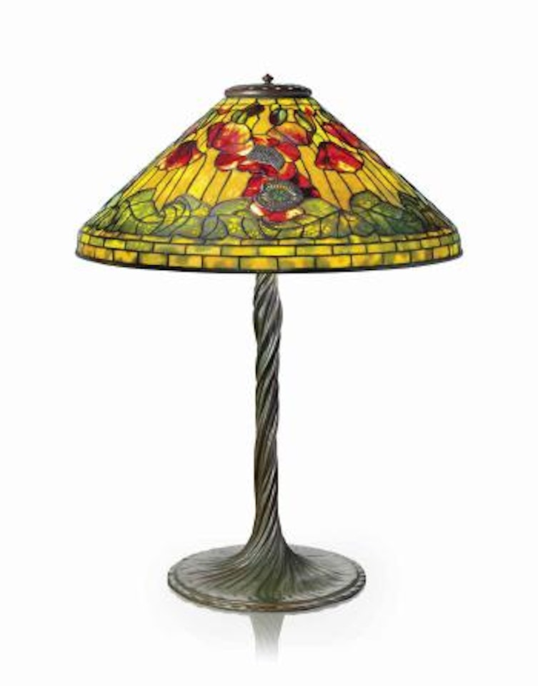 A 'Poppy' Table Lamp by Tiffany Studios