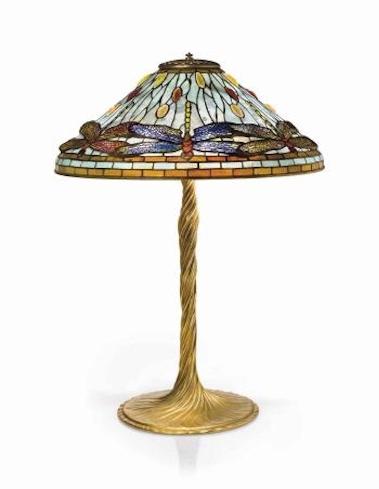 A 'Dragonfly' Table Lamp by Tiffany Studios