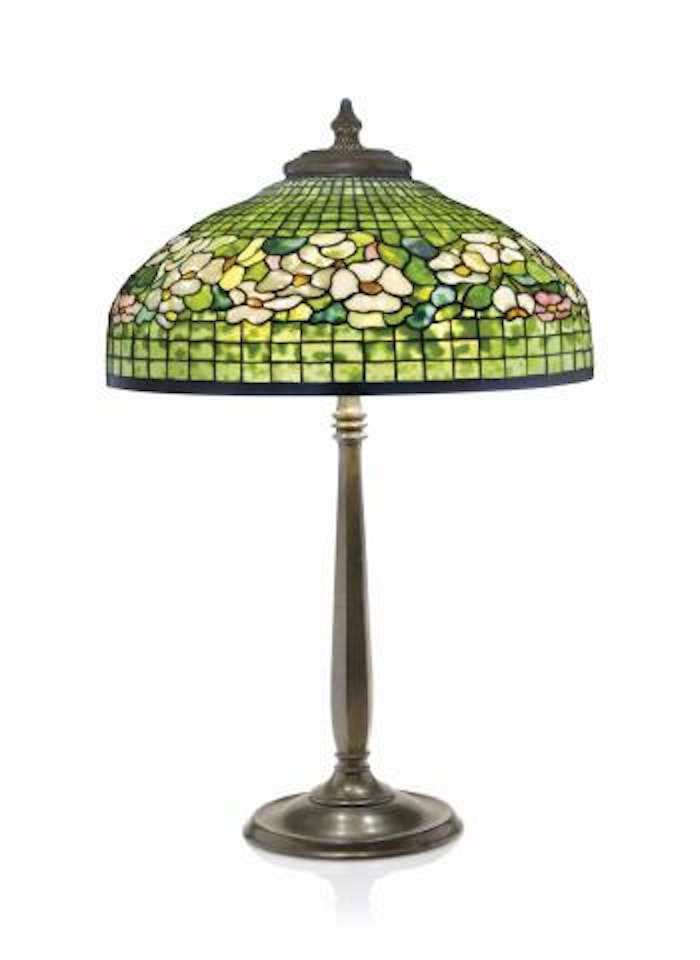 A 'Banded Dogwood' Table Lamp by Tiffany Studios