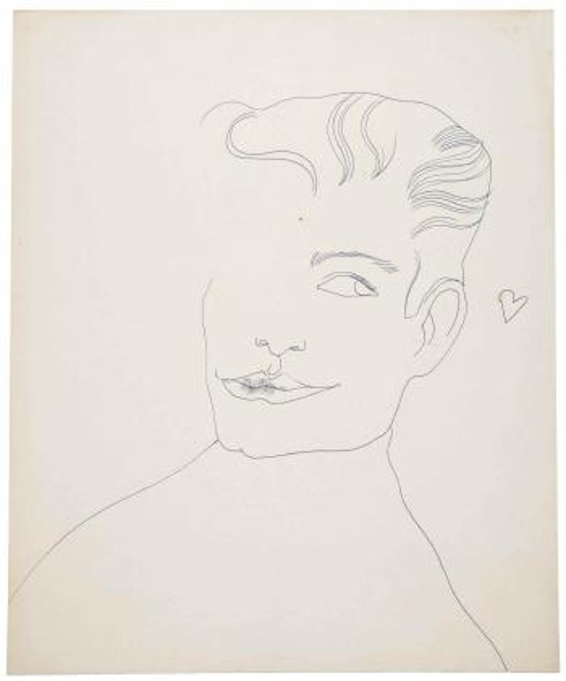 Young Man with Heart by Andy Warhol