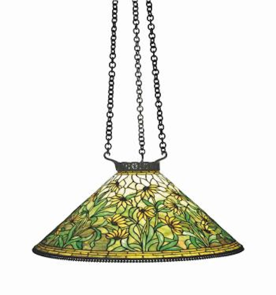 A 'black-eyed Susan' Chandelier, circa 1910 by Tiffany Studios