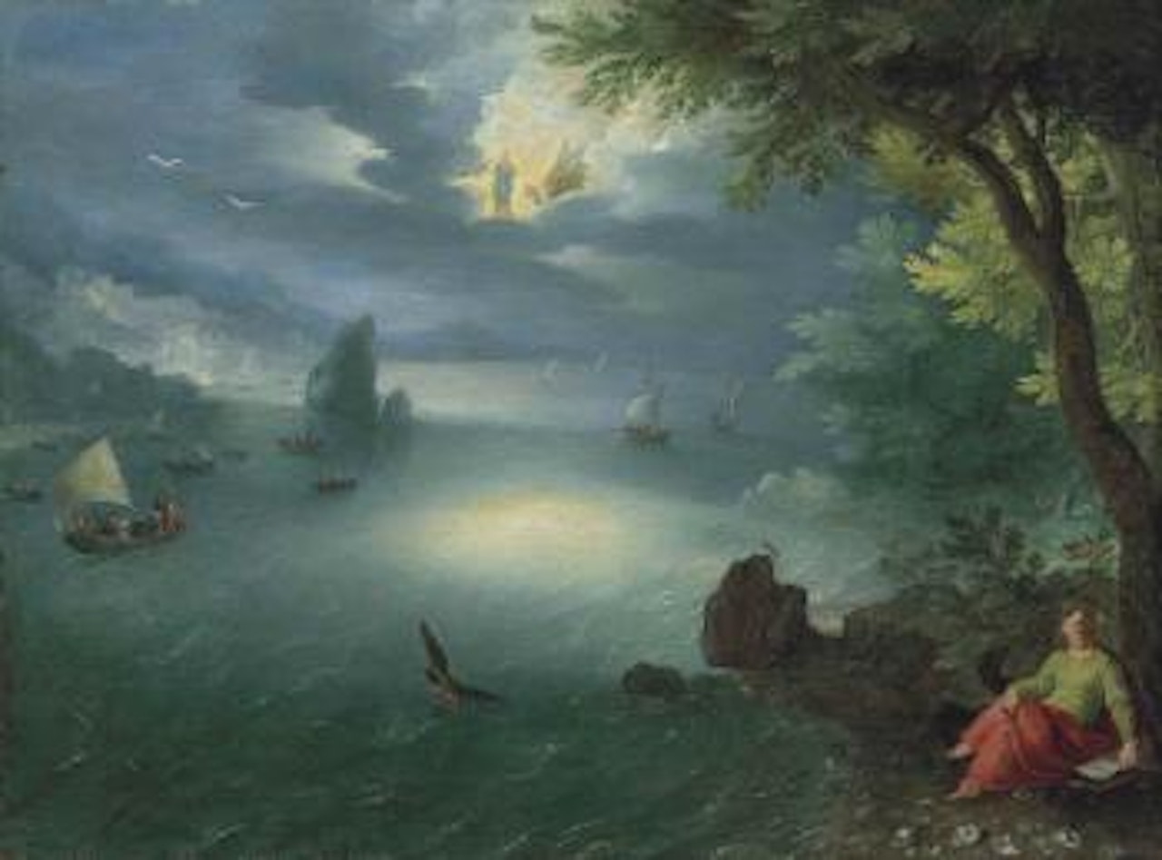 Saint John The Evangelist at Patmos by Jan Brueghel the Younger