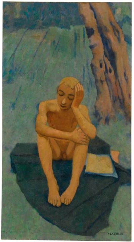 Giovinetto nel bosco by Felice Casorati