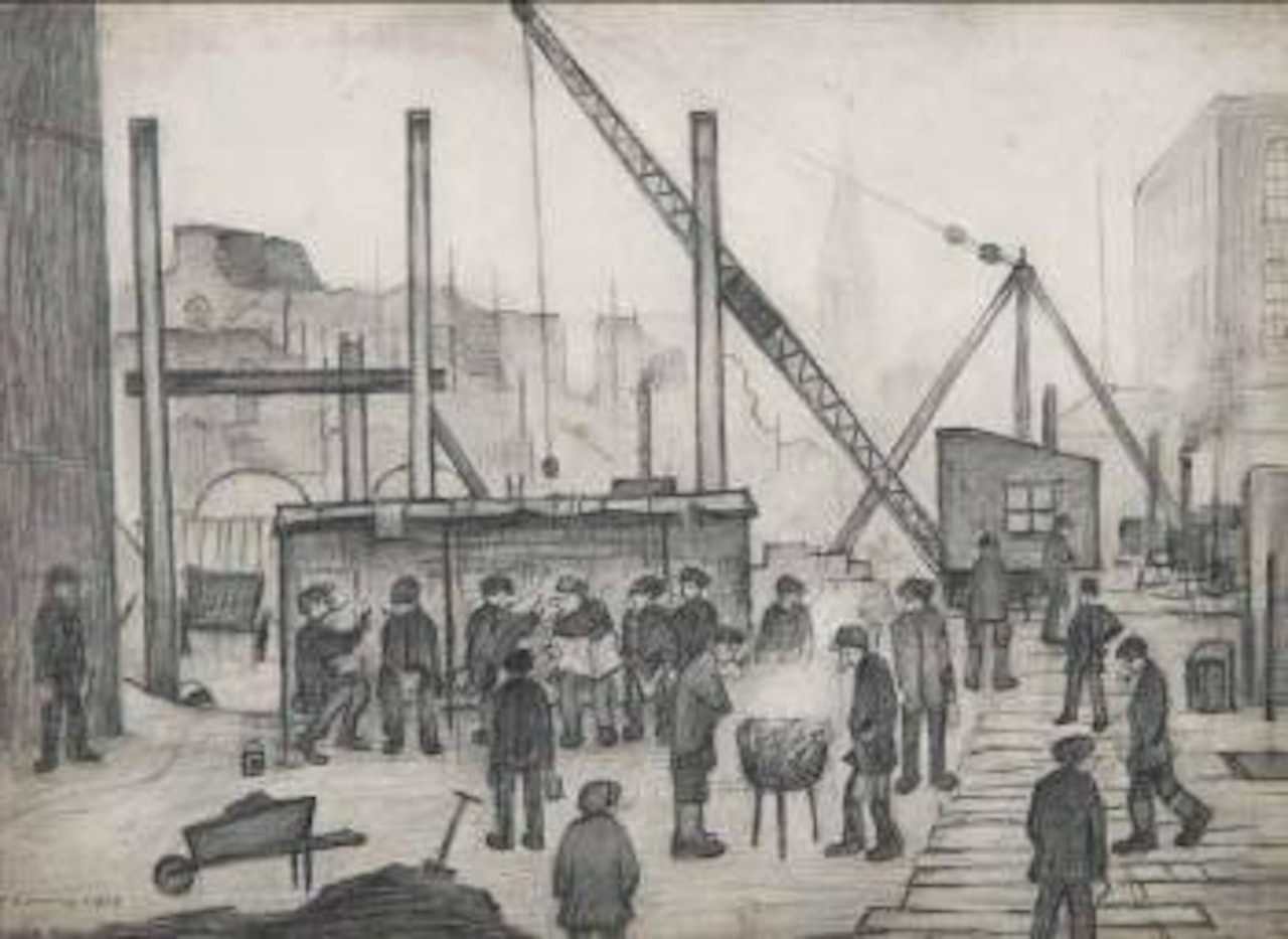 Dinner time by Laurence Stephen Lowry