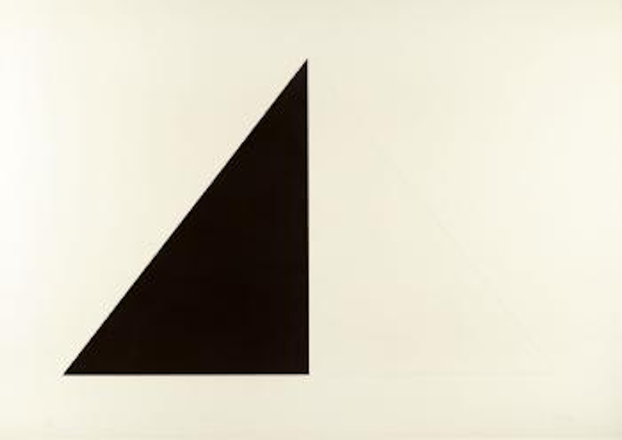 Black and White Pyramid by Ellsworth Kelly