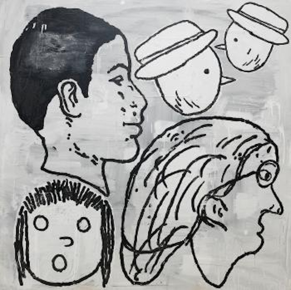 Small crowd 2 by Donald Baechler