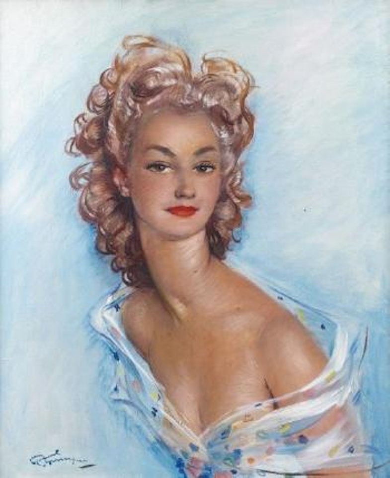 Portrait en buste de Jacqueline by Jean Gabriel Domergue