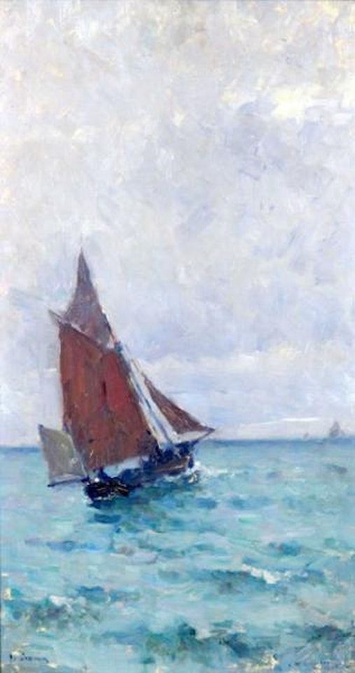 Voilier en mer du nord by Henri Le Sidaner