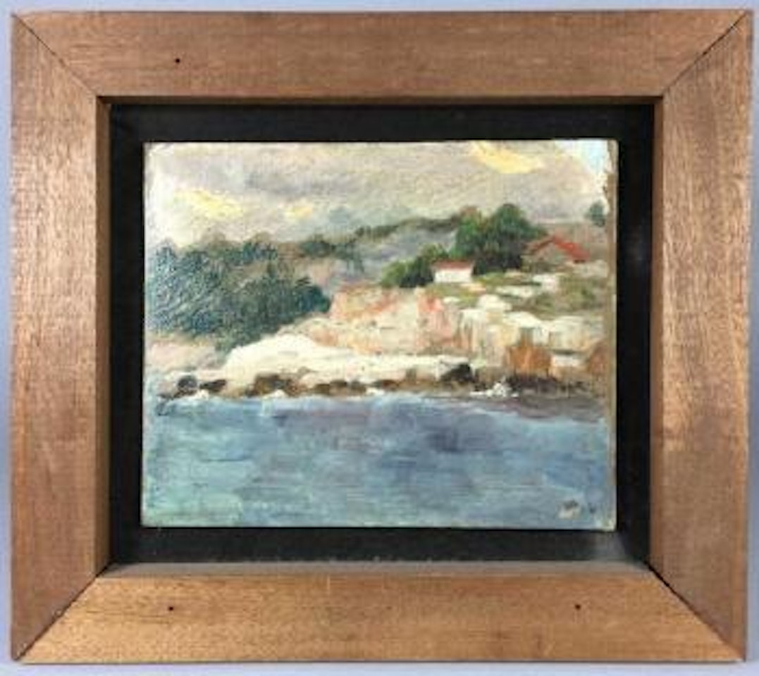 Maisons au bord de l'eau by Marcel Dyf