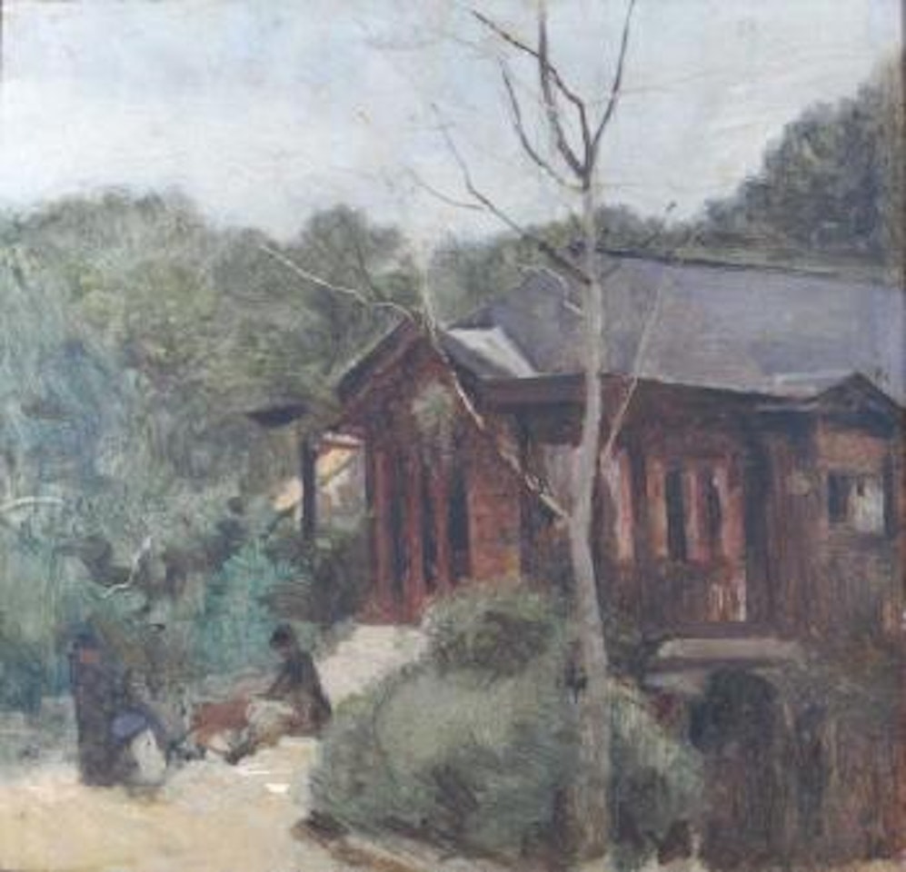 Dans le jardin by Jean Baptiste Camille Corot