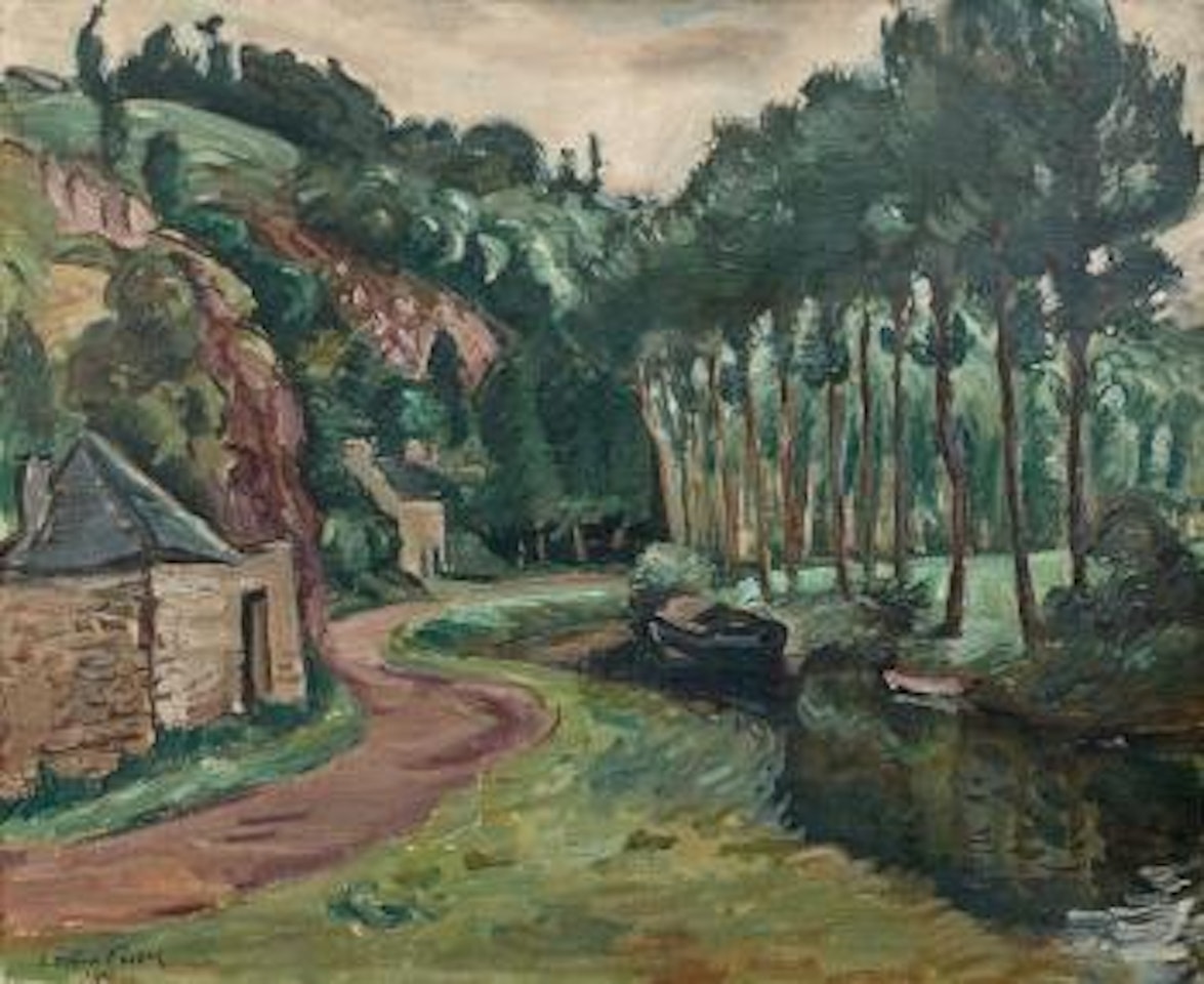 Paysage au cours d'eau by Othon Friesz