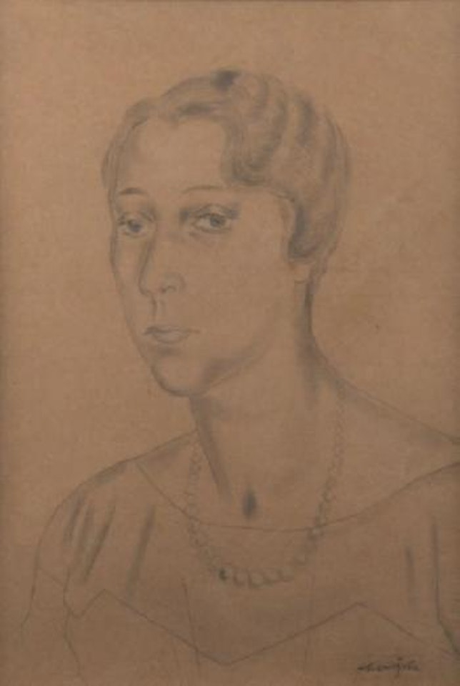 Portrait de femme by Leonard Tsuguharu Foujita