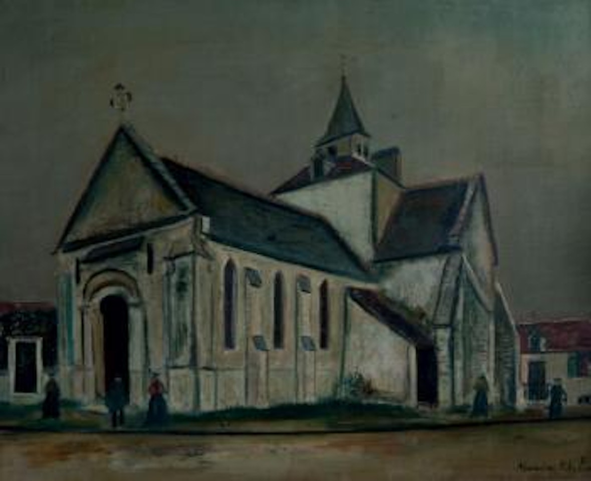 L'église Saint Martin, Ids Saint Roch, Cher by Maurice Utrillo