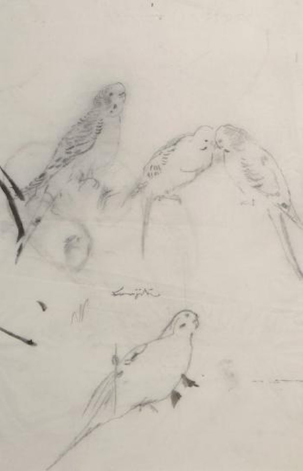 Les oiseaux by Leonard Tsuguharu Foujita