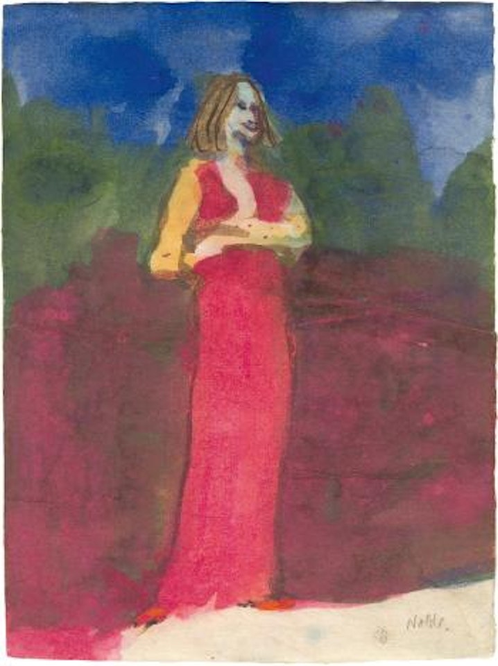 Schauspielerin by Emil Nolde