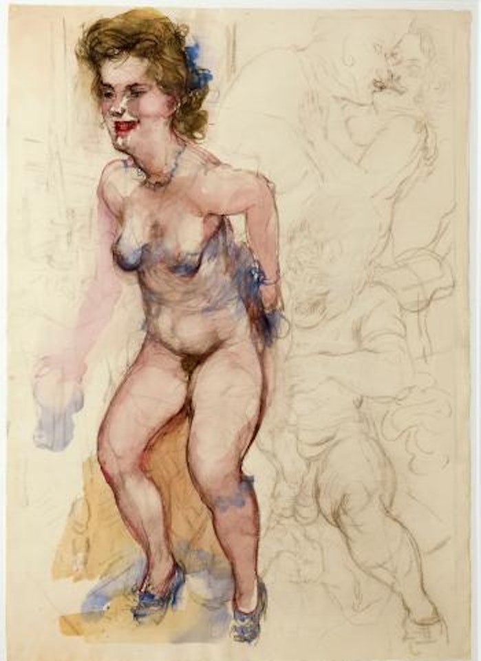 Erotic scene by George Grosz