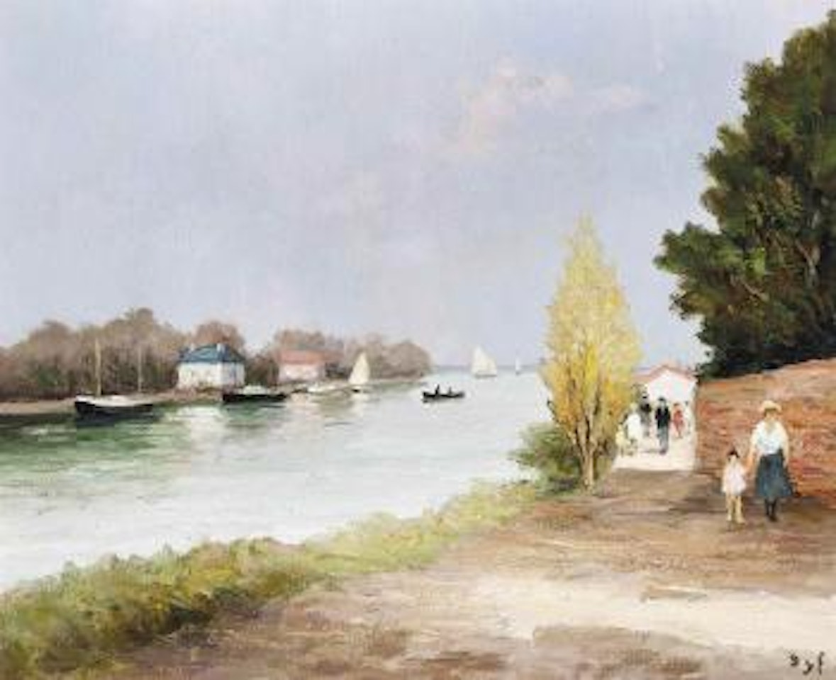La Seine à Conflans Sainte Honorine by Marcel Dyf