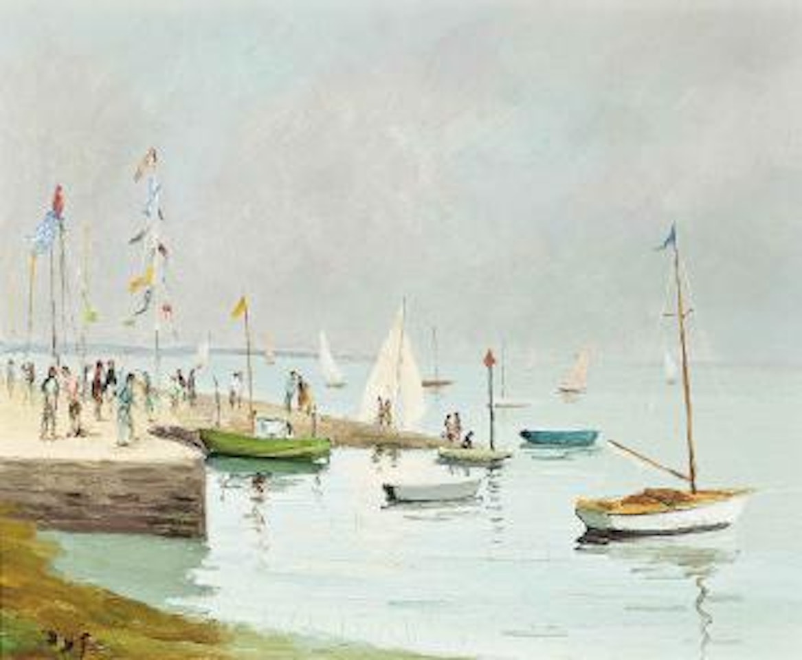 Régates Au Logéo, Golfe Du Morbihan by Marcel Dyf
