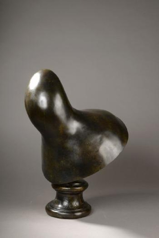 Buste rhinocérontique de la Dentellière de Vermeer by Salvador Dali