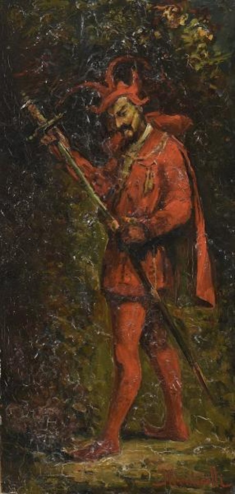 Méphisto by Adolphe Monticelli