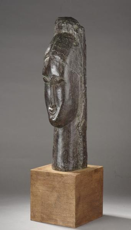 Tête de femme EF1 by Amedeo Modigliani