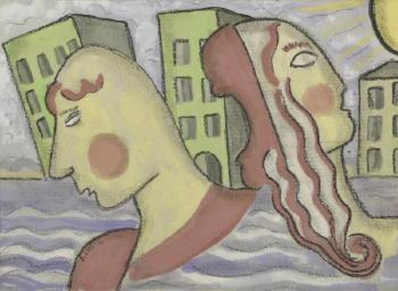Personnages dans la ville by André Lhote