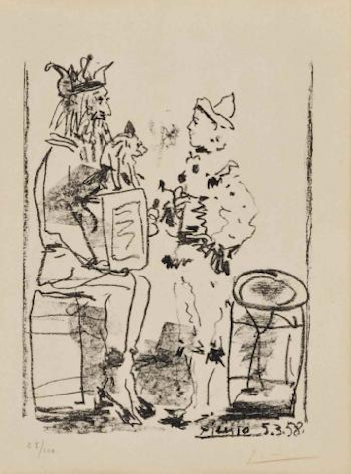 Les Saltimbanques, from Souvenirs d'un collectionneur (B. 855; M. 285) by Pablo Picasso