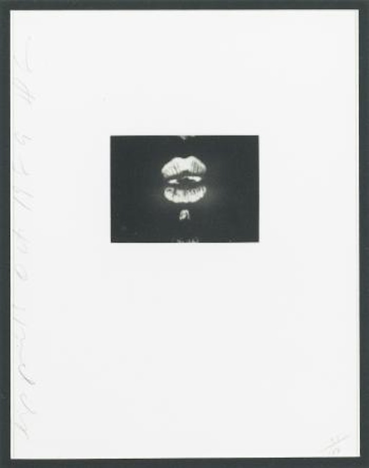 Lip prints (walker 52) by Donald Sultan